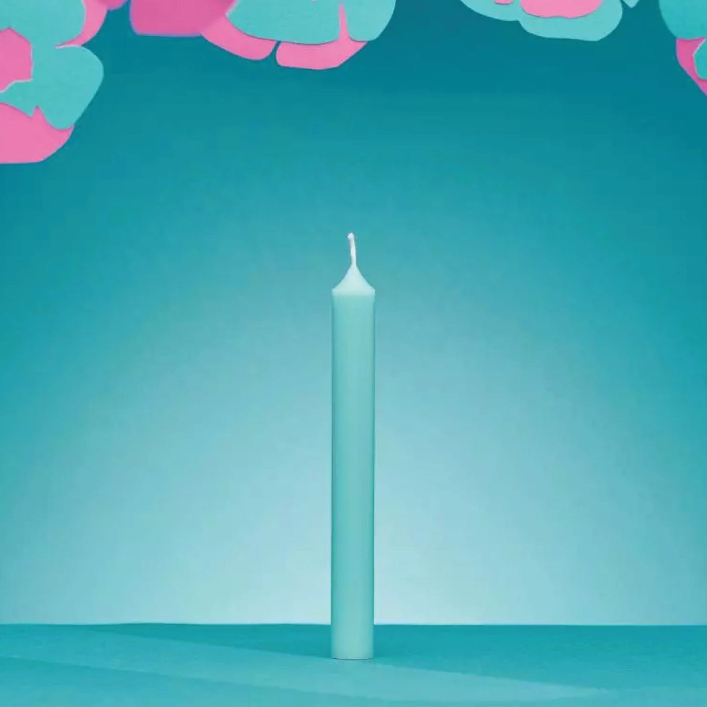 Bougies La Francaise - French made Dinner Candle - Made in France, Mint Green color , +/- 7-Hour Burn Time - 0.87 x 8.66 inches