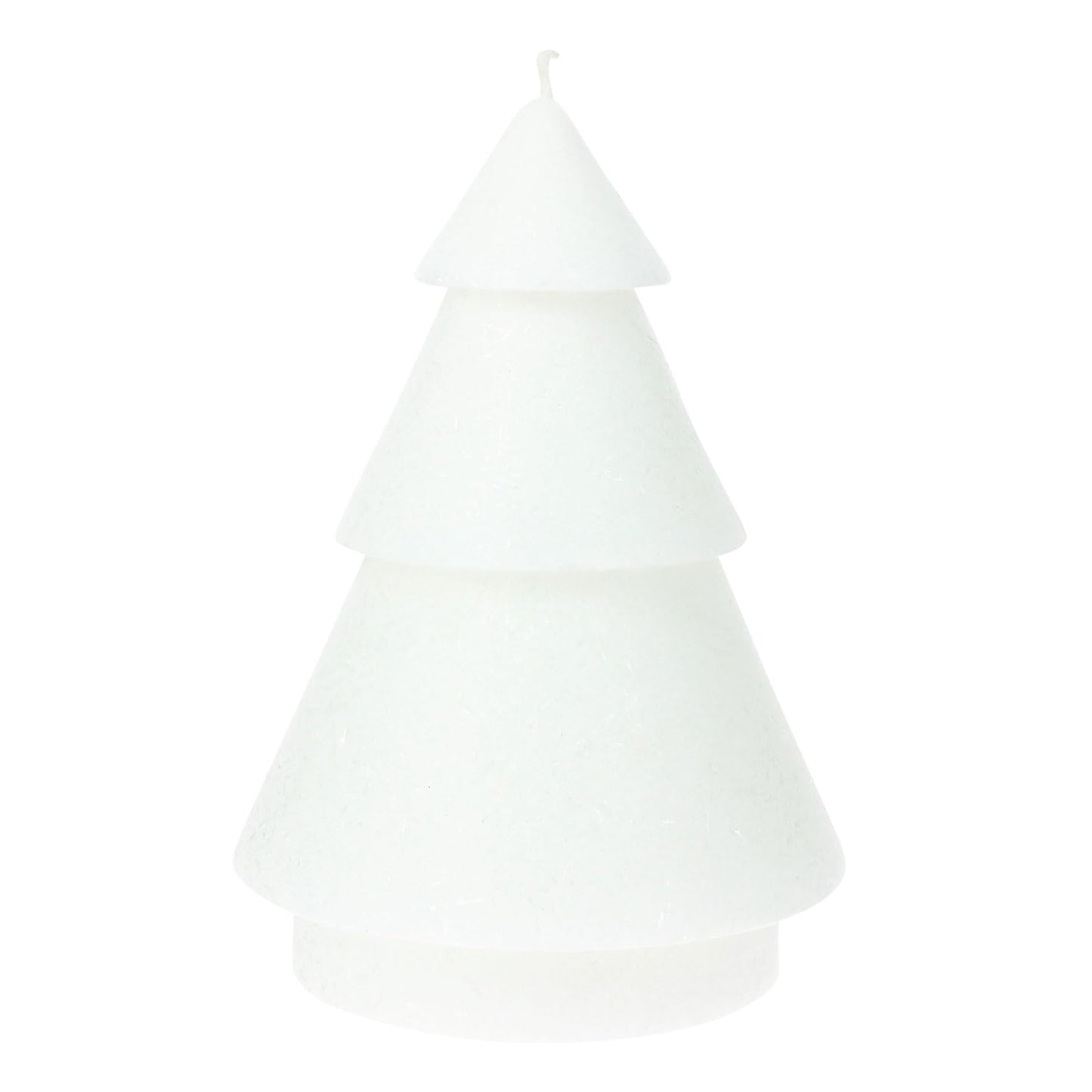 Bougies La Francaise - Christmas Tree Candle - Made in Tunisia, White color , +/- 60-Hour Burn Time - 3.94 x 5.51 inches