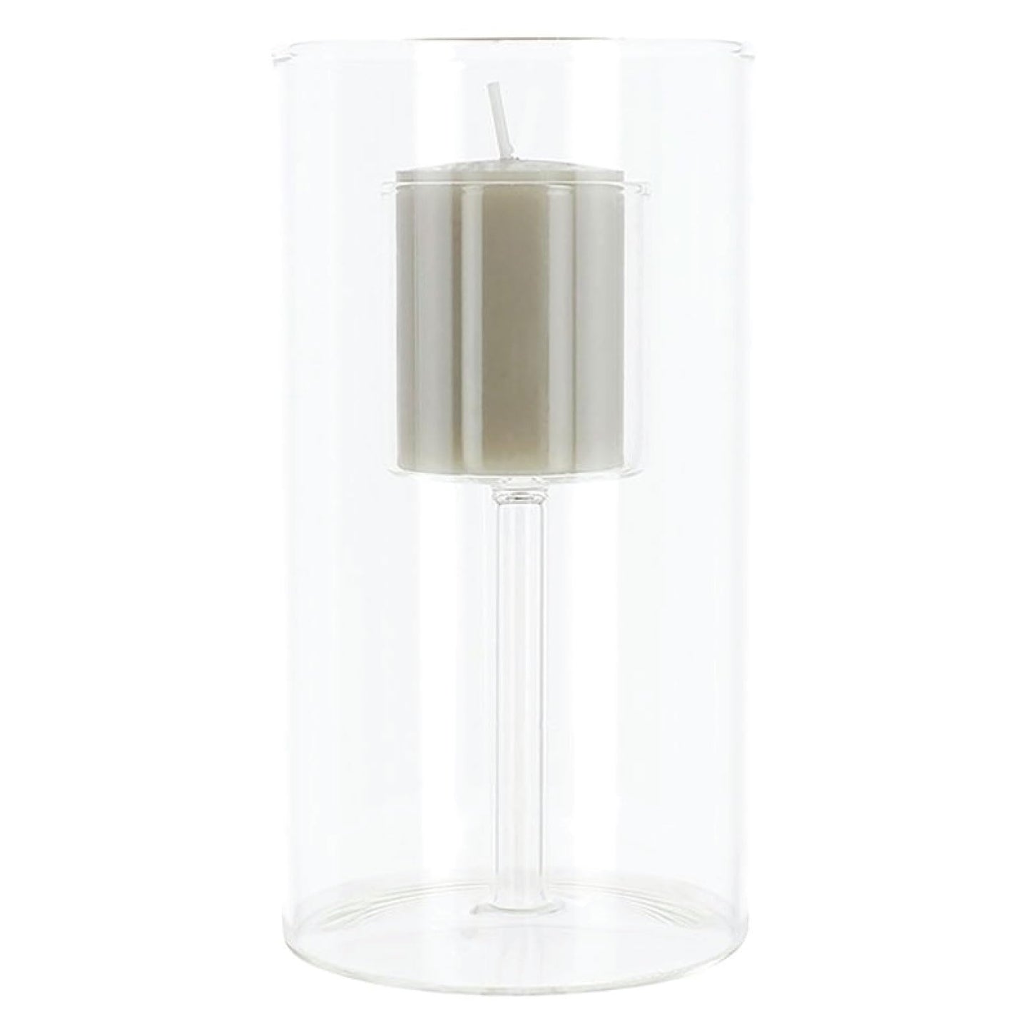 Bougies La Francaise - Clear Glass Candle Holder for Votive - 5.90 x 3.15 inches (Large)