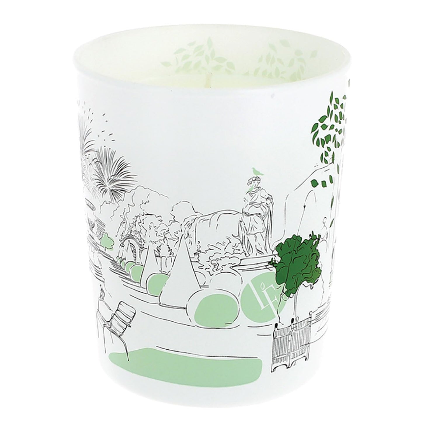 Bougies La Francaise - French-made Scented Candle Jar Refill -  French Garden - Made in France, 180 grams, +/- 40-Hour Burn Time - 2.95 x 3.74 inches