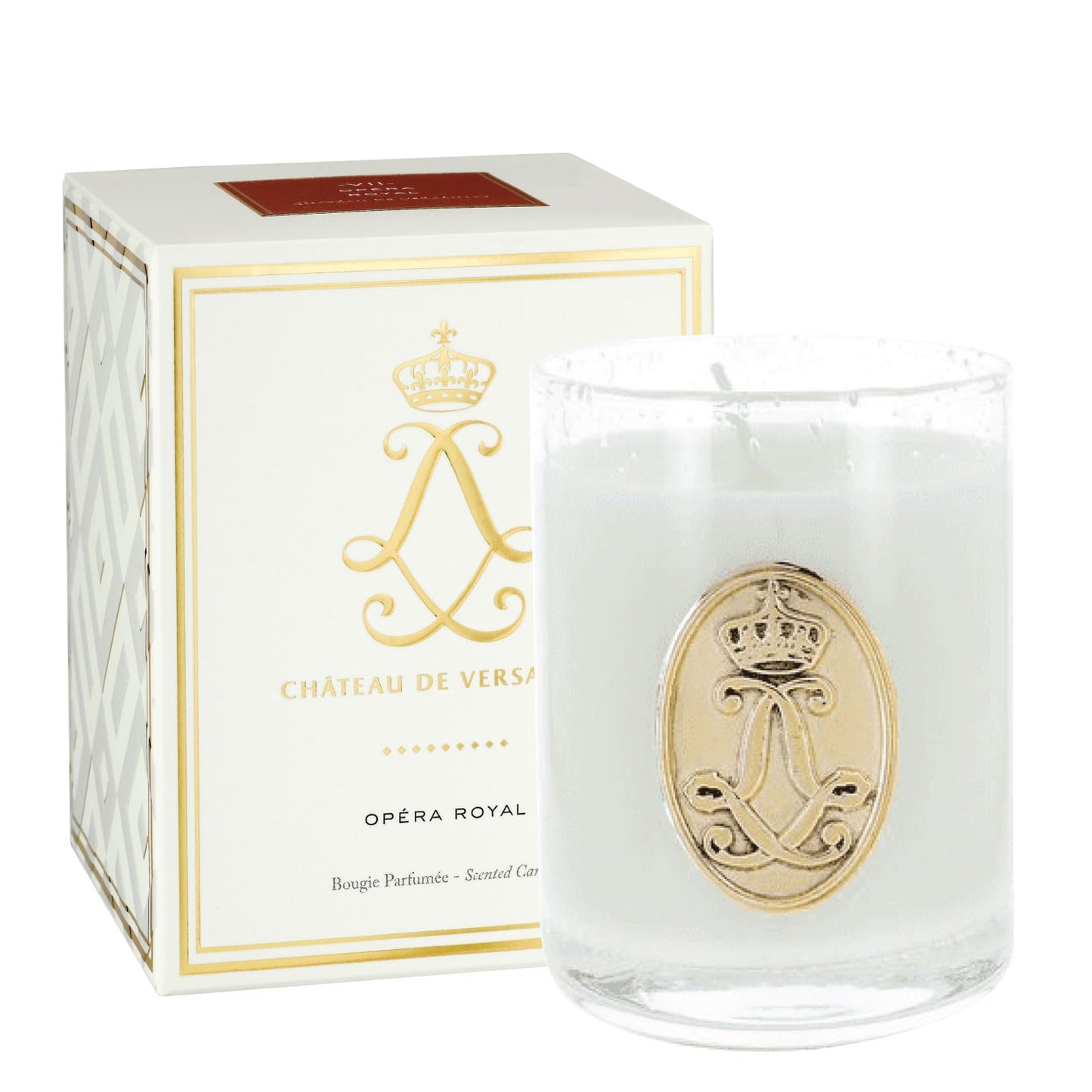 Château de Versailles - French-made Scented Candle Jar - Opera Royal - Made in France, 100 grams, +/-25-Hour Burn Time - 3.15 x 3.15 x 3.85 inches