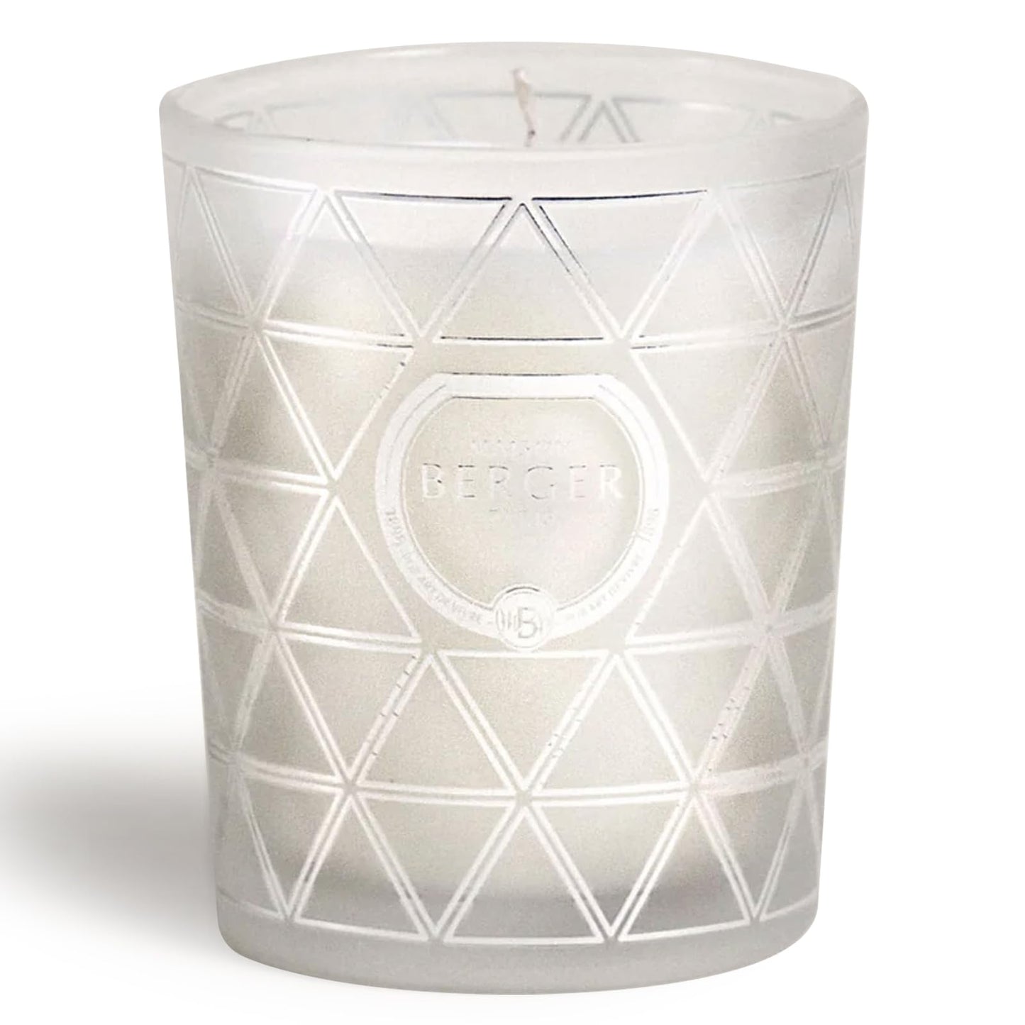 Maison Berger - Wax Scented Candle - Model Geode - 3.5 x 3.5 x 3 inches - 180g - 6.34 oz - Made in France (White)
