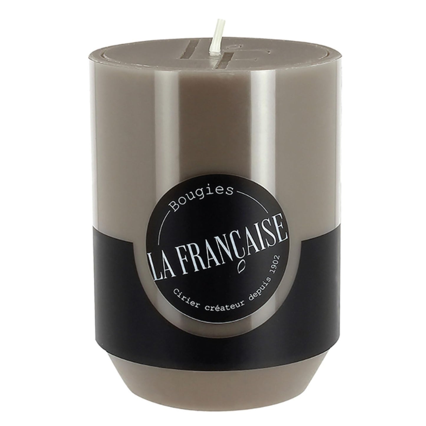 Bougies La Francaise - Scented Pillar Candle - Made in Tunisia, Mocha Tonka , +/- 45-Hour Burn Time - 2.76 x 3.74 inches