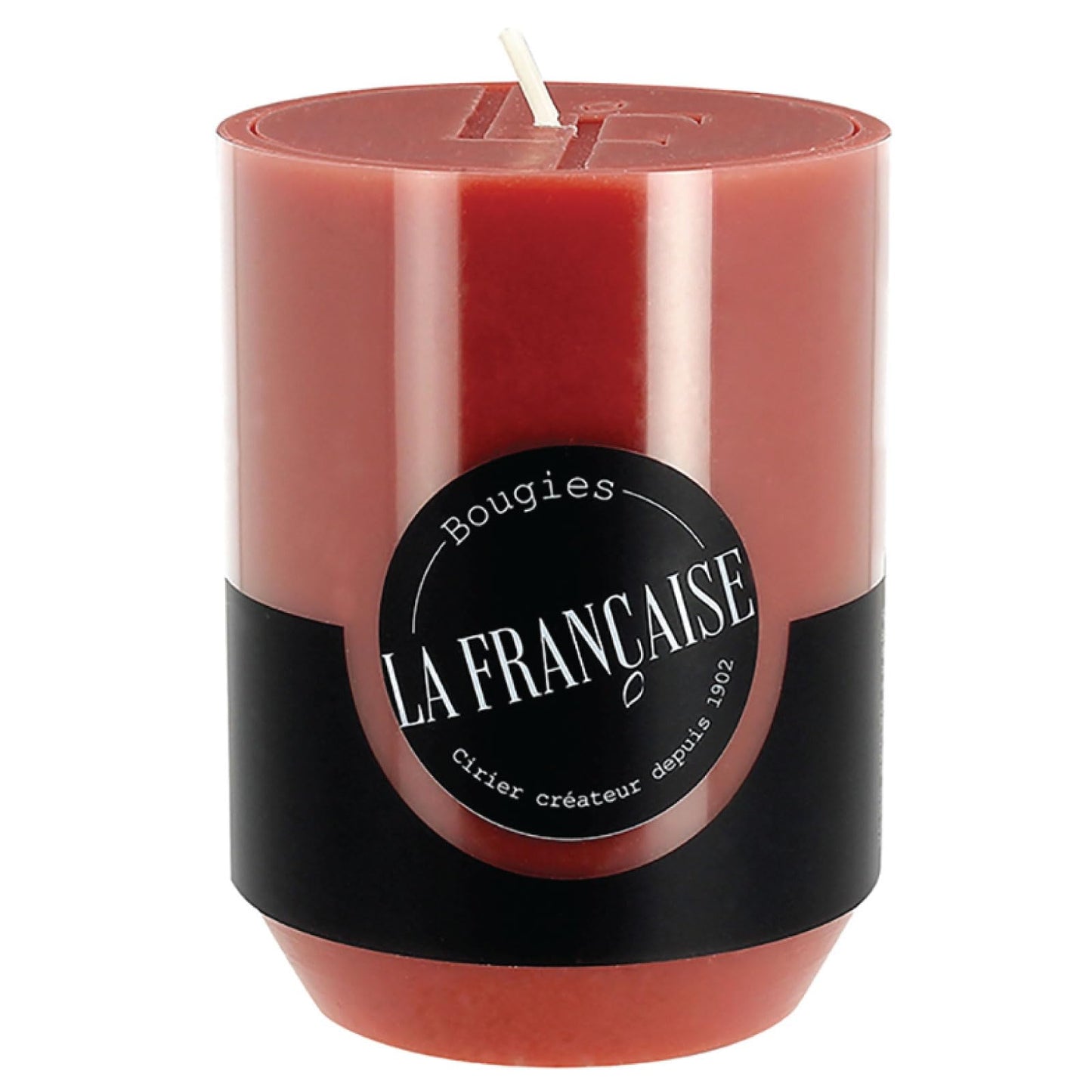 Bougies La Francaise - Scented Pillar Candle - Made in Tunisia, Amber Tan , +/- 45-Hour Burn Time - 2.76 x 3.74 inches