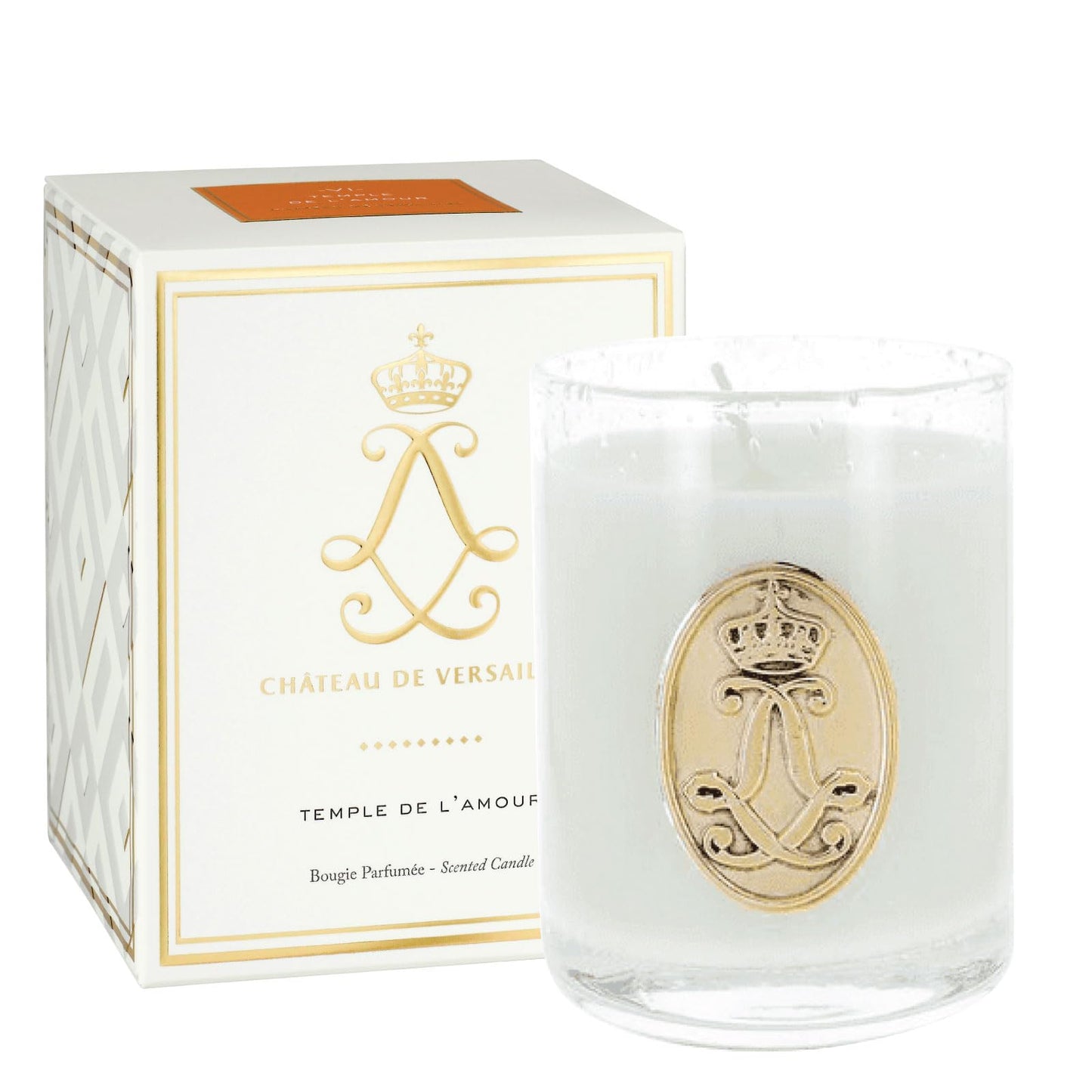 Château de Versailles - French-made Scented Candle Jar - Temple de l'Amour - Made in France, 100 grams, +/-25-Hour Burn Time - ?3.15 x 3.15 x 3.85 inches
