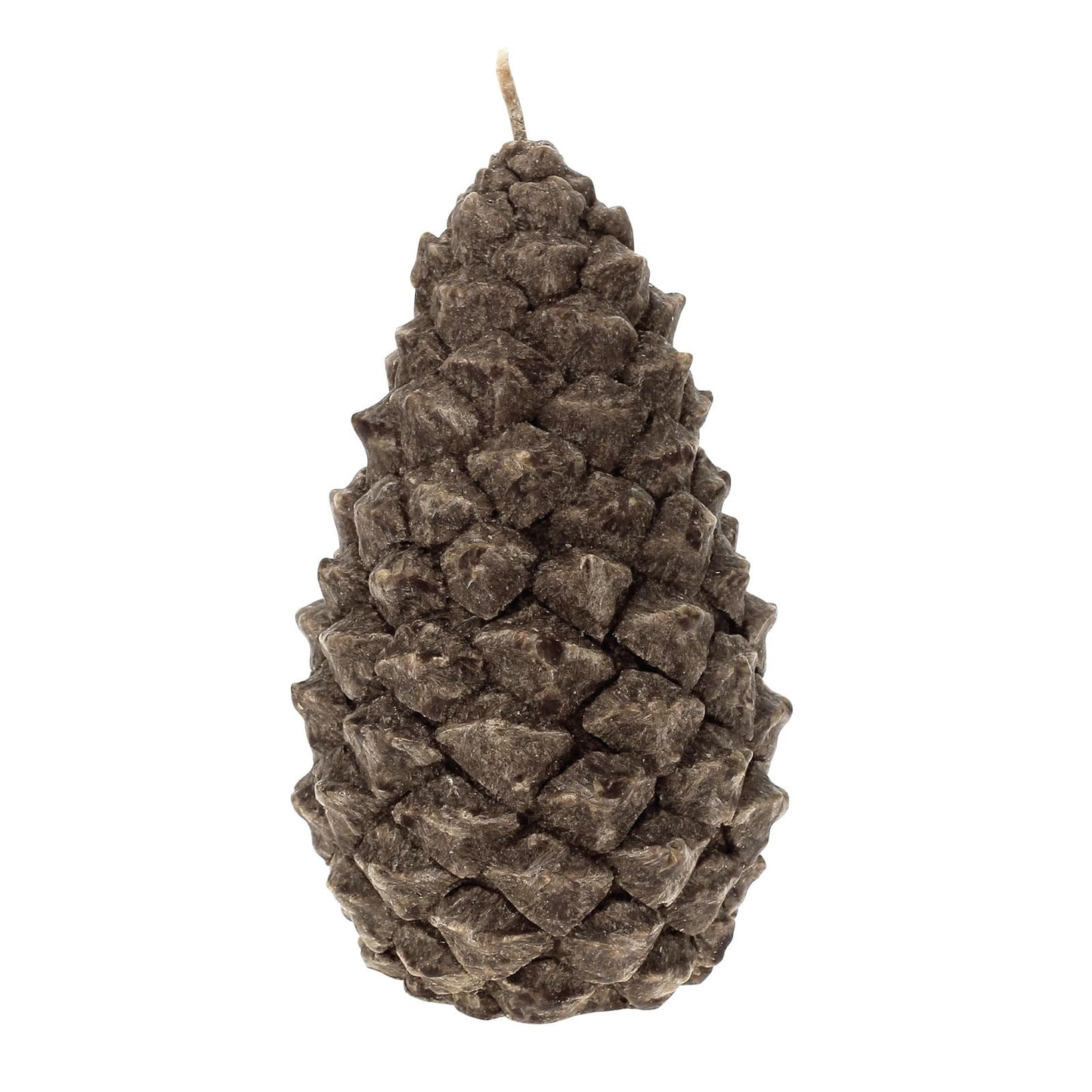 Bougies La Francaise - Pine Cone Candle Medium - Made in Tunisia, Brown color , +/- 25-Hour Burn Time - 3.15 x 5.12 inches