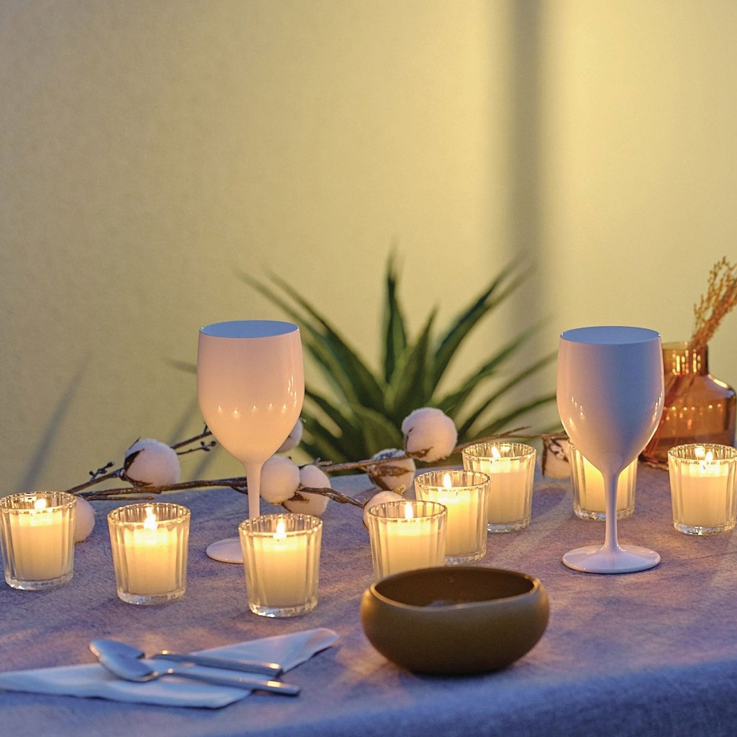 Bougies La Francaise - Mini Photophore Candle Jar - Made in Europe, 50 grams, +/- 13-Hour Burn Time - 2.36 x 2.24 inches