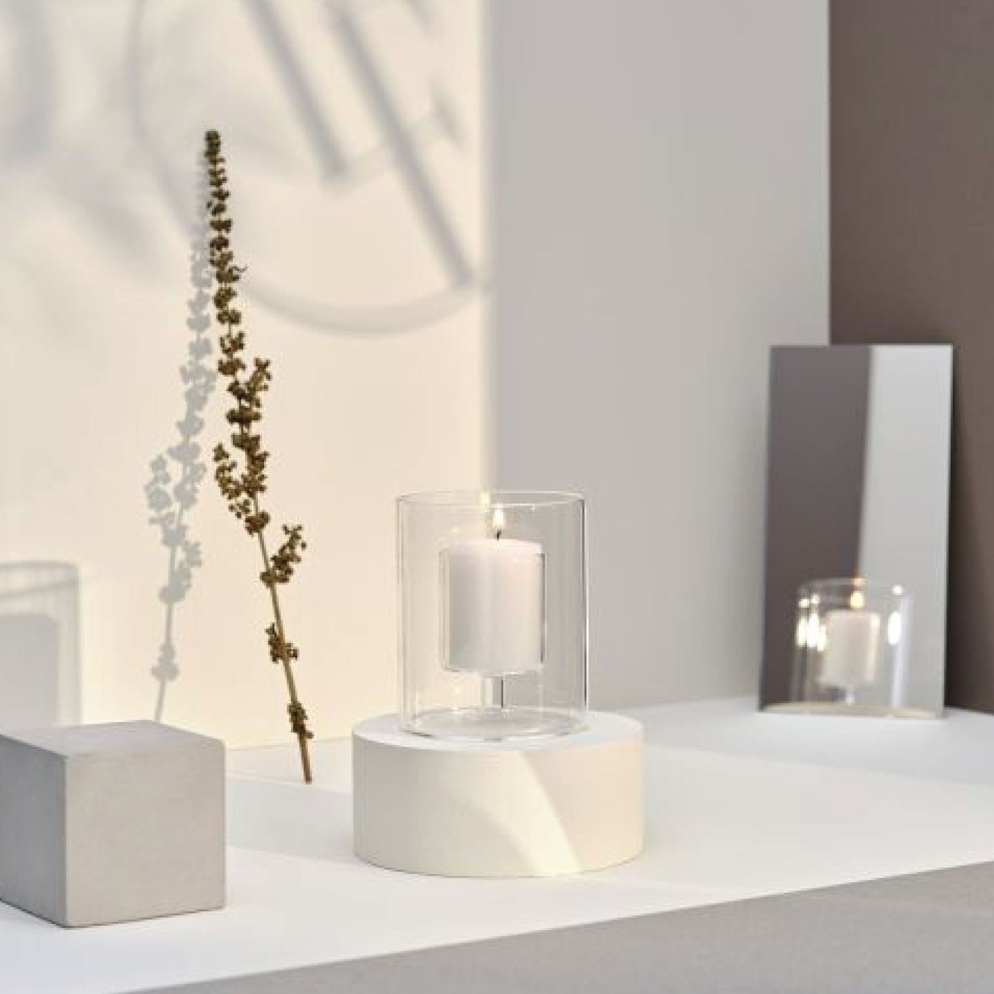 Bougies La Francaise - Clear Glass Candle Holder for Votive - 3.54 x 3.15 inches (Small)