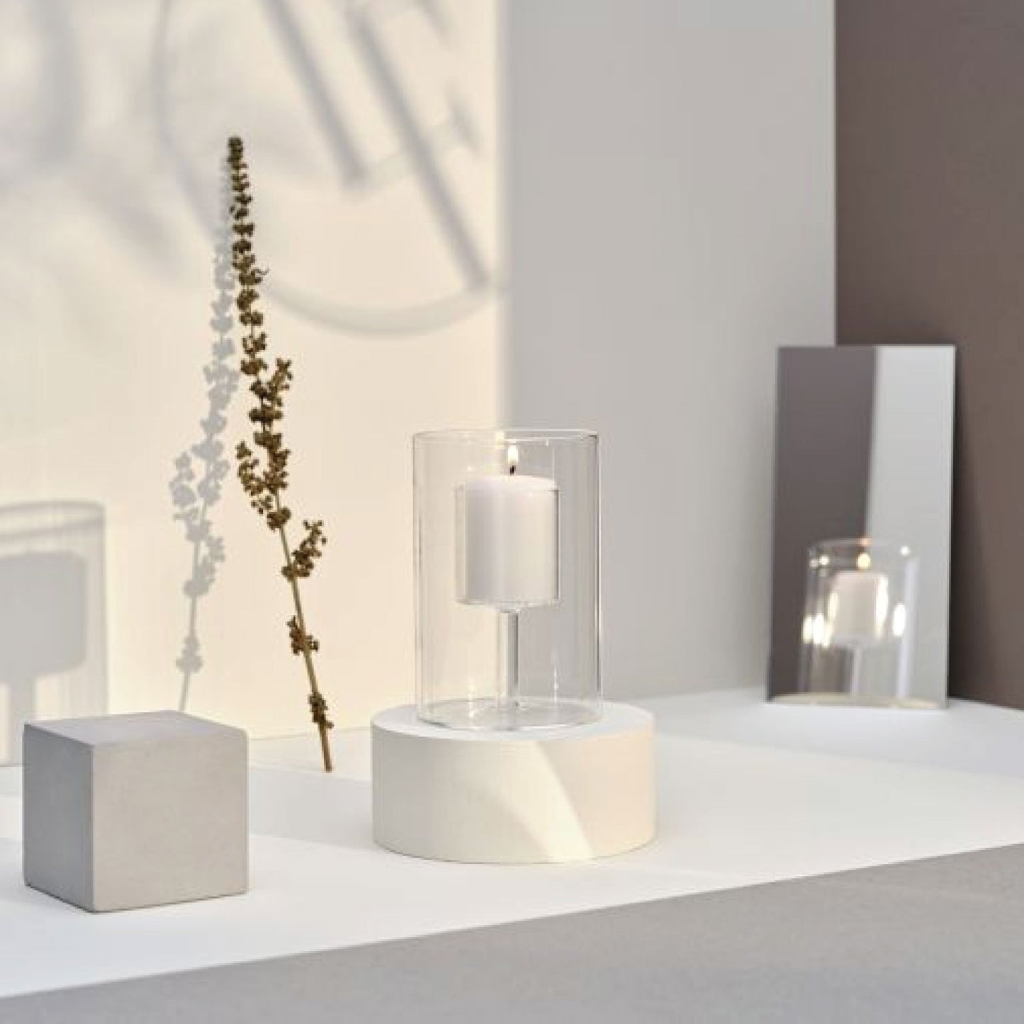 Bougies La Francaise - Clear Glass Candle Holder for Votive - 4.72 x 3.15 inches (Medium)