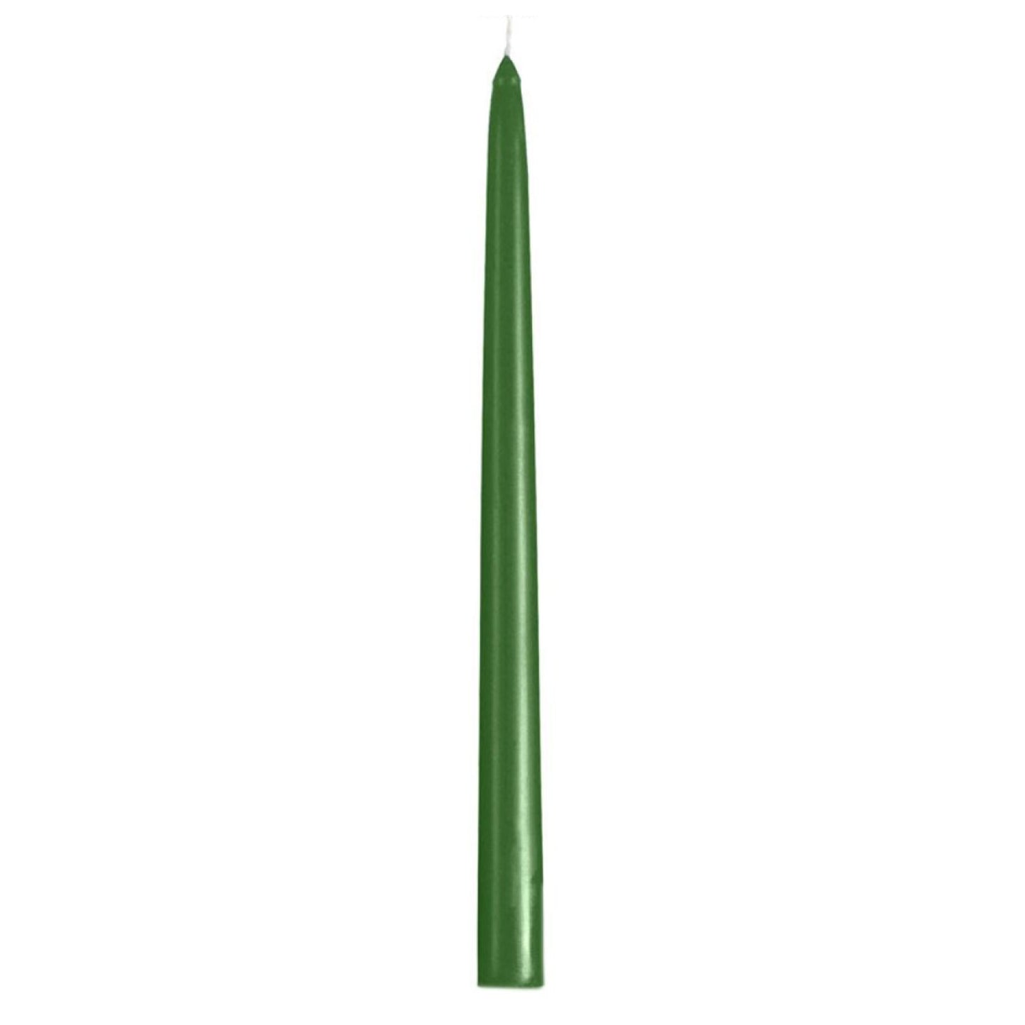 Bougies La Francaise - French made Taper Candle - Made in France, Green Pine color , +/- 8-Hour Burn Time - 0.87 x 11.42 inches