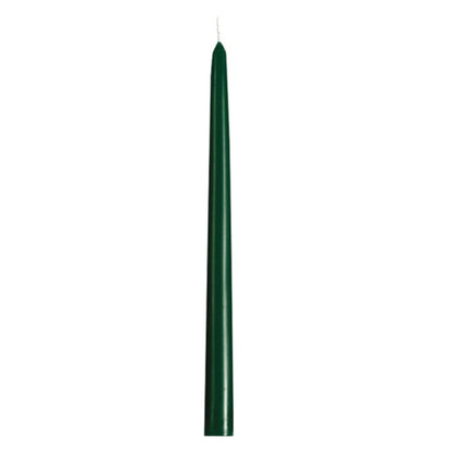 Bougies La Francaise - French made Taper Candle - Made in France, Green color , +/- 8-Hour Burn Time - 0.87 x 11.42 inches