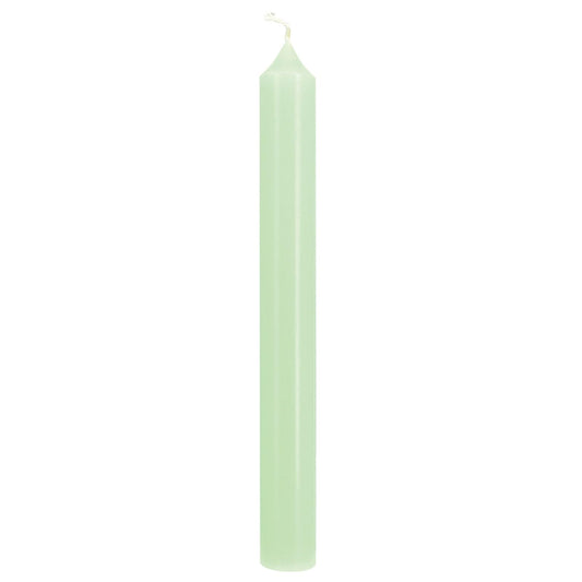 Bougies La Francaise - French made Dinner Candle - Made in France, Pastel Green color , +/- 7-Hour Burn Time - 0.87 x 8.66 inches