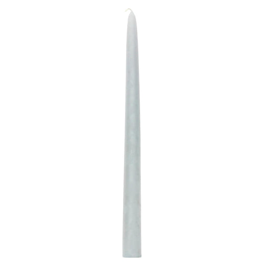 Bougies La Francaise - French made Taper Candle - Made in France, Silky Silver color , +/- 12-Hour Burn Time - 0.87 x 11.42 inches