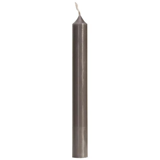 Bougies La Francaise - French made Dinner Candle - Made in France, Grey color , +/- 7-Hour Burn Time - 0.87 x 8.66 inches