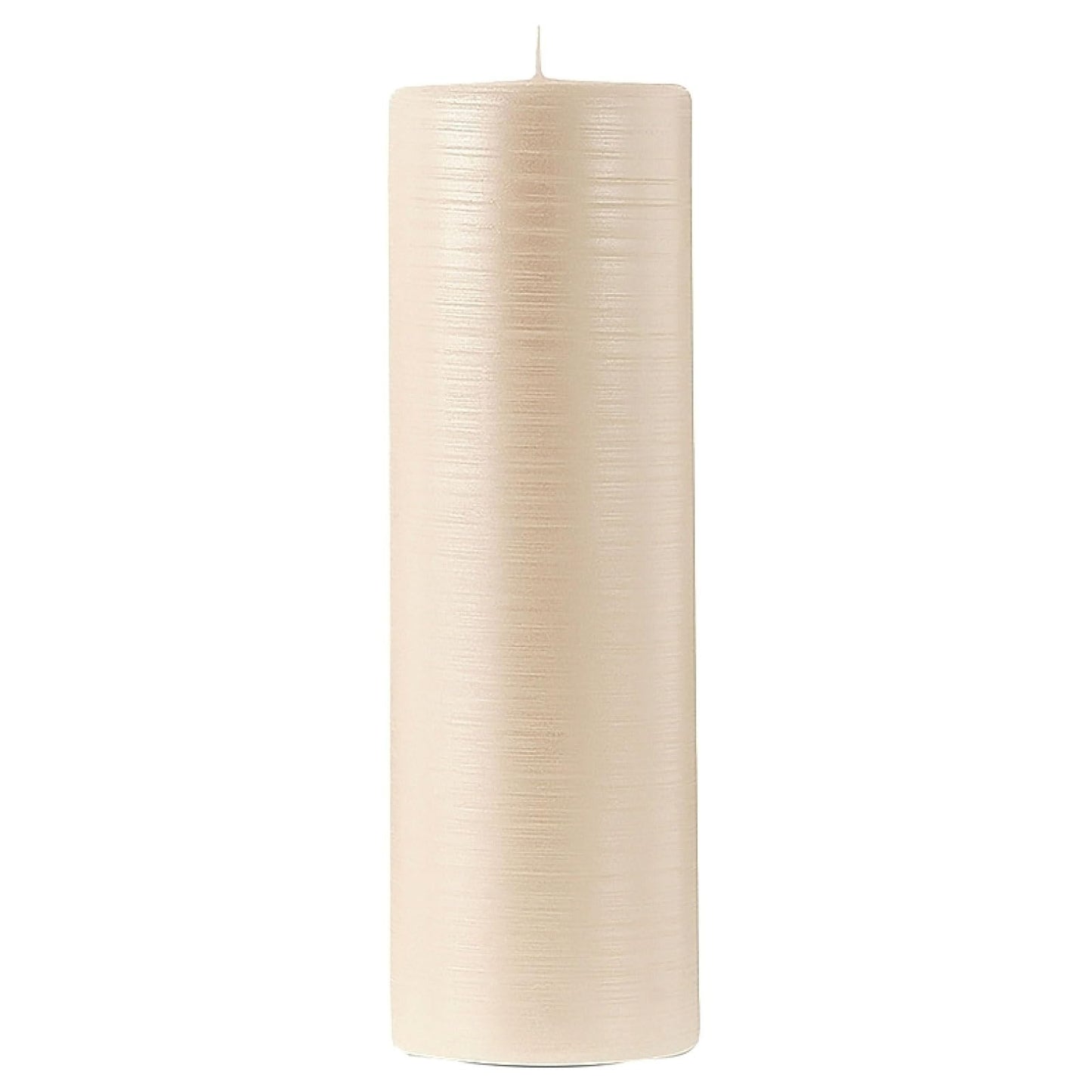 Bougies La Francaise - Pillar Candle - Made in Europe, Pearly White color , +/- 40-Hour Burn Time - 3.15 x 9.84 inches