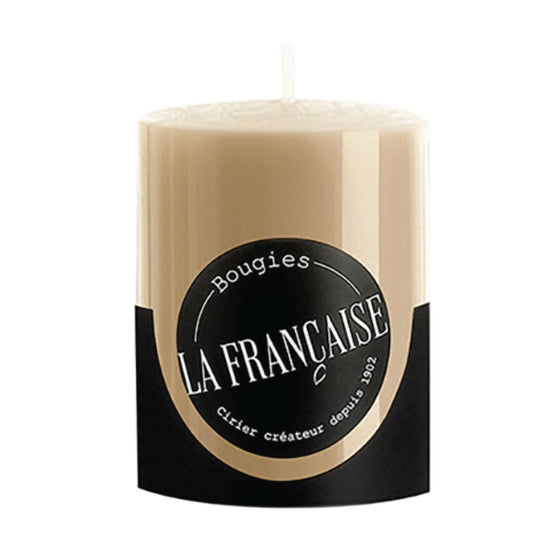 Bougies La Francaise - French made Votive Candle - Made in France, Taupe color , +/- 12-Hour Burn Time - 1.50 x 1.96 inches