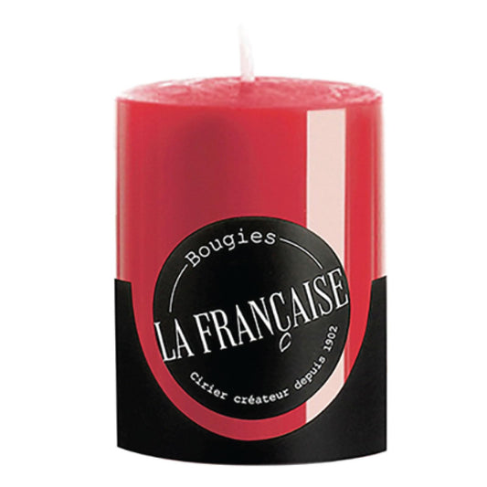 Bougies La Francaise - French made Votive Candle - Made in France, Red color , +/- 12-Hour Burn Time - 1.50 x 1.96 inches