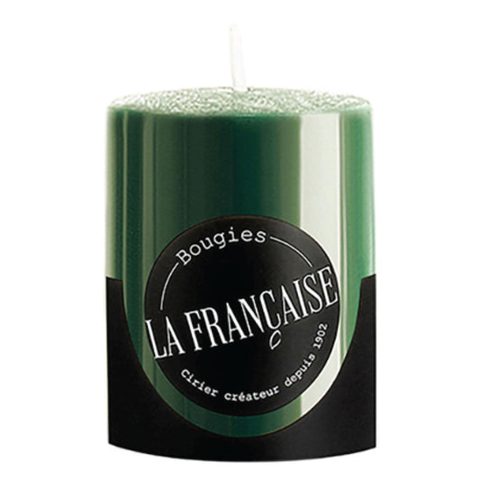 Bougies La Francaise - French made Votive Candle - Made in France, Green color , +/- 12-Hour Burn Time - 1.50 x 1.96 inches