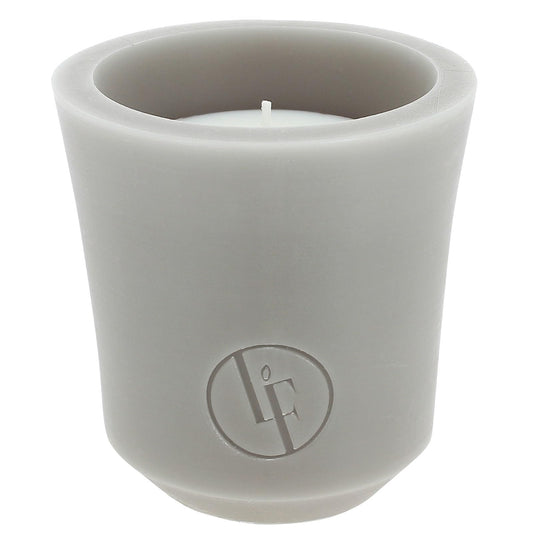 Bougies La Francaise - Wax candle holder - Citronella - Made in Tunisia, Medium Grey color , +/- 55-Hour Burn Time - 5.12 x 5.31 inches