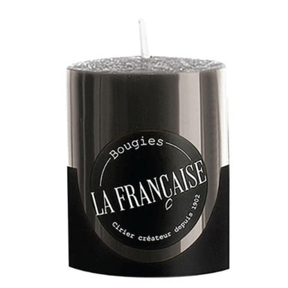 Bougies La Francaise - French made Votive Candle - Made in France, Black color , +/- 12-Hour Burn Time - 1.50 x 1.96 inches