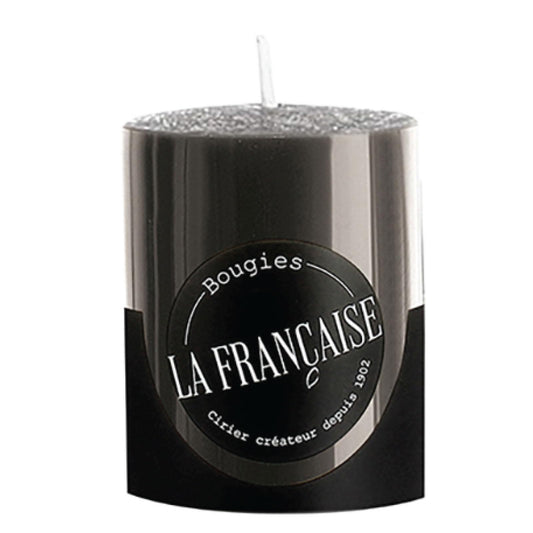 Bougies La Francaise - French made Votive Candle - Made in France, Black color , +/- 12-Hour Burn Time - 1.50 x 1.96 inches