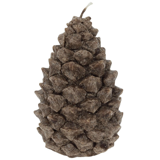 Bougies La Francaise - Pine Cone Candle Small - Made in Tunisia, Brown color , +/- 6-Hour Burn Time - 2.36 x 3.35 inches