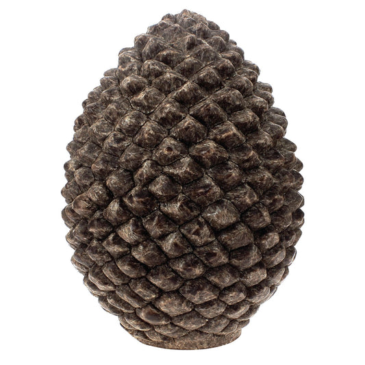Bougies La Francaise - Pine Cone Candle XL - Made in Tunisia, Brown color , +/- 200-Hour Burn Time - 7.09 x 9.84 inches